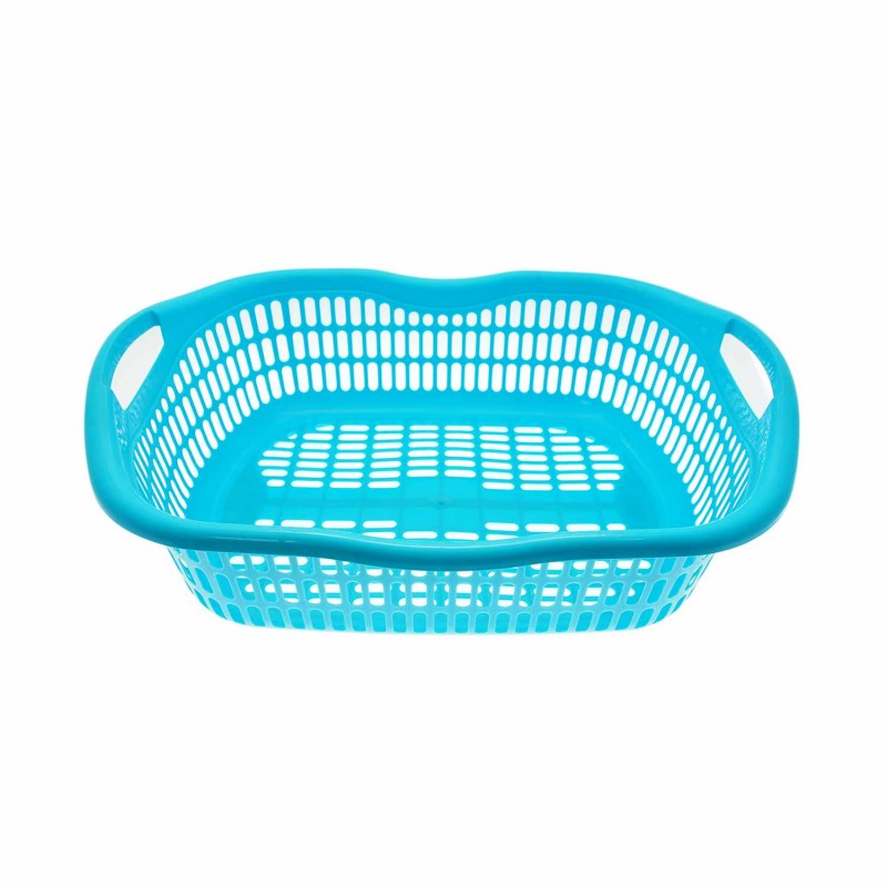 Laundry Basket with Handle Blue